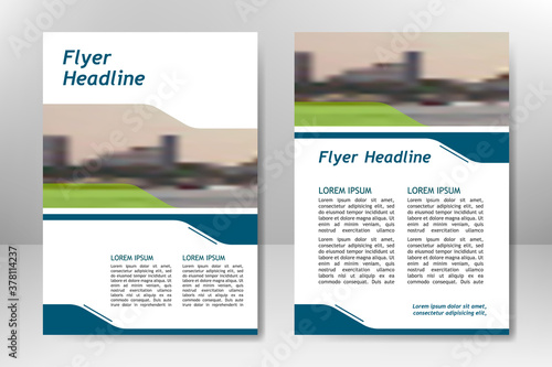 Flyer template design for business brochure, poster, booklet, presentation, annual report, magazine cover, team educational training. A4 vector