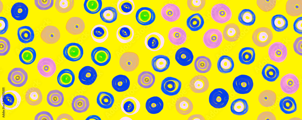 Colorful Circles Pattern. Geometric Children Colorful Circles Pattern. Geometric Children