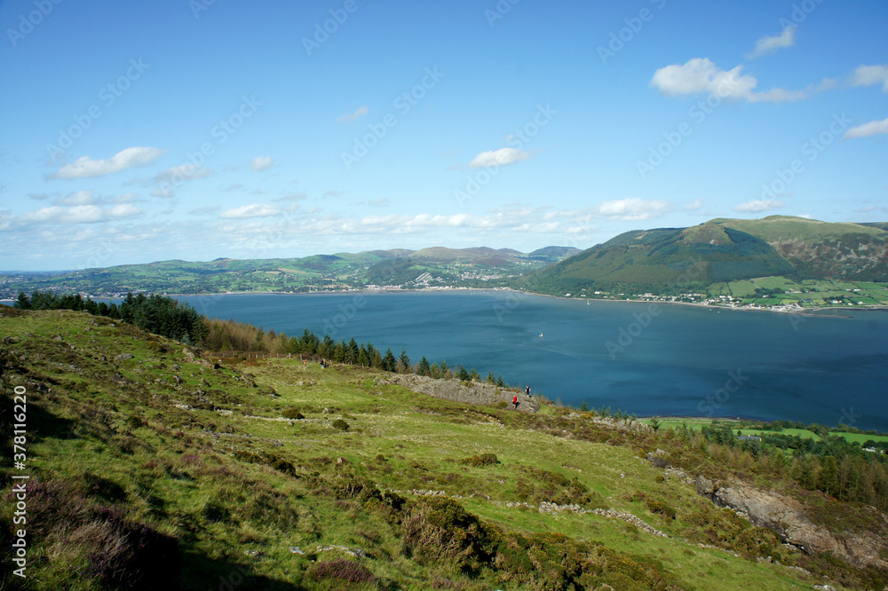 The beautiful shores of Carlingford Lough are a favorite walking spot.Ireland.