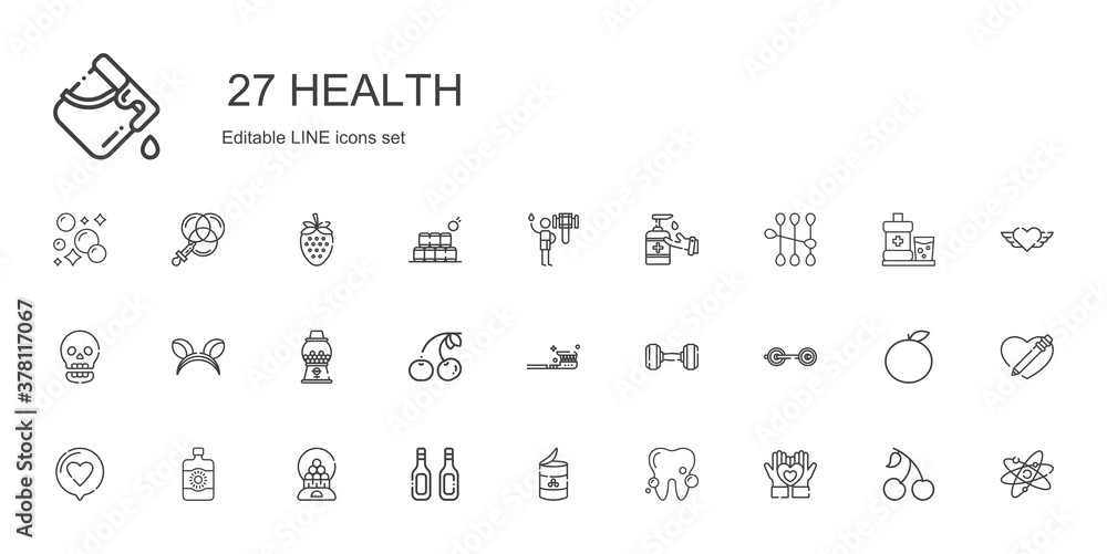 health icons set health icons set