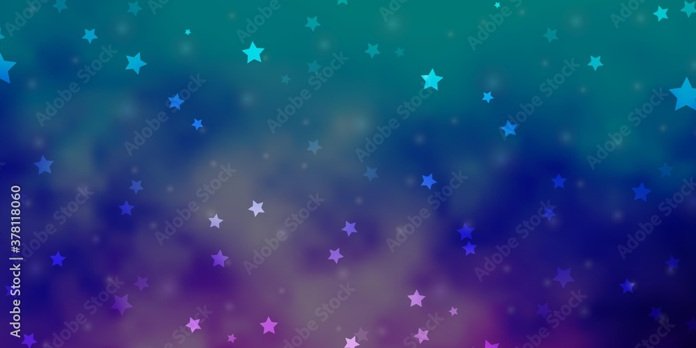 Light Pink, Blue vector template with neon stars. Blur decorative design in simple style with stars. Design for your business promotion. Light Pink, Blue vector template with neon stars. Blur decorative design in simple style with stars. Design for your business promotion.