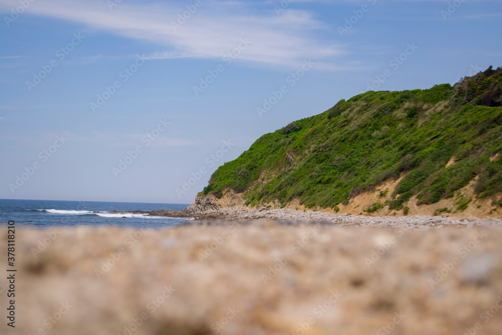 beach and rocks in the summer beach and rocks in the summer