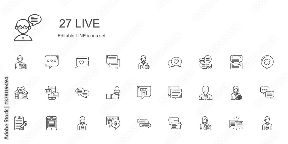 live icons set live icons set