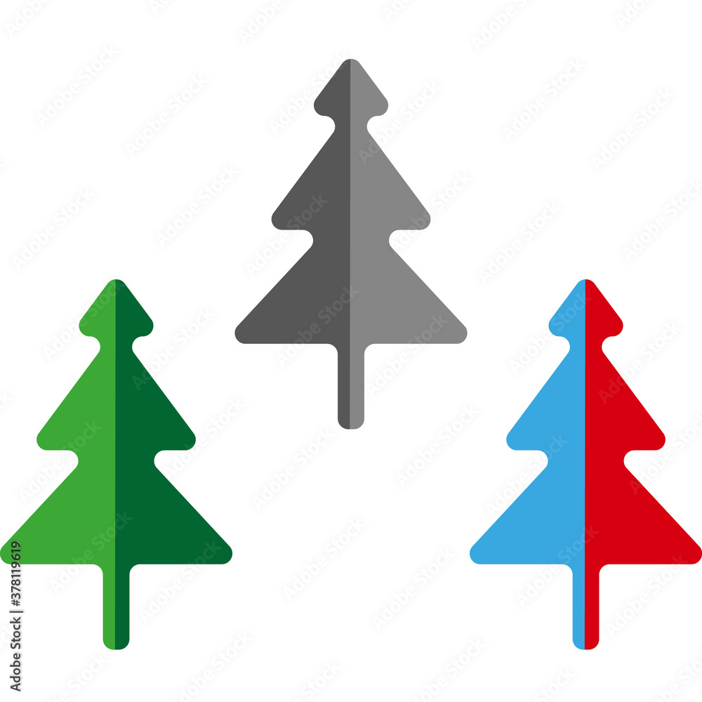 Set of three origami style christmas trees
Set of three origami style christmas trees