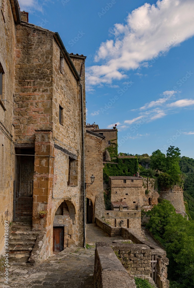 The old town of Sorano at the Tuscany Region in Italy The old town of Sorano at the Tuscany Region in Italy