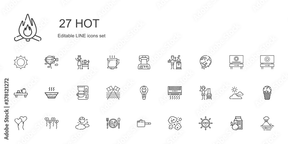 hot icons set hot icons set