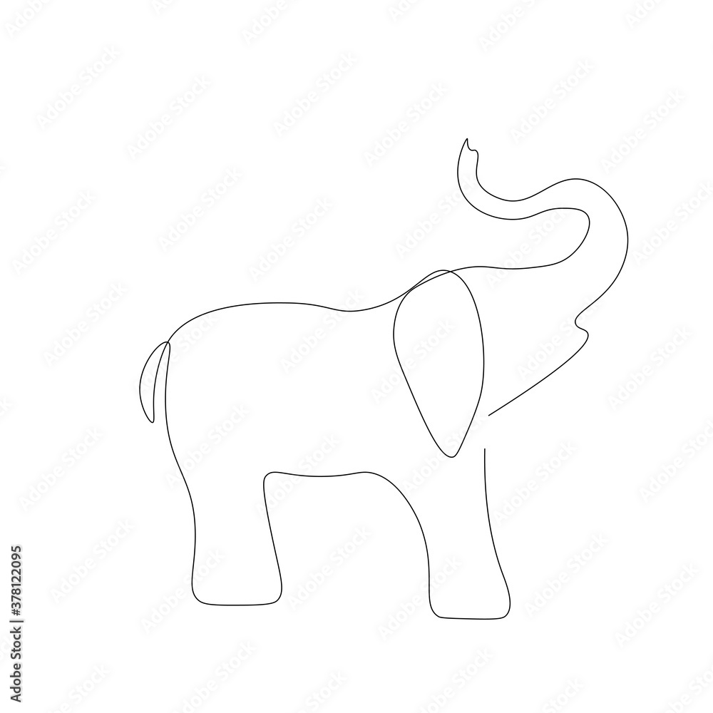 Elephant african animal, vector illustration Elephant african animal, vector illustration