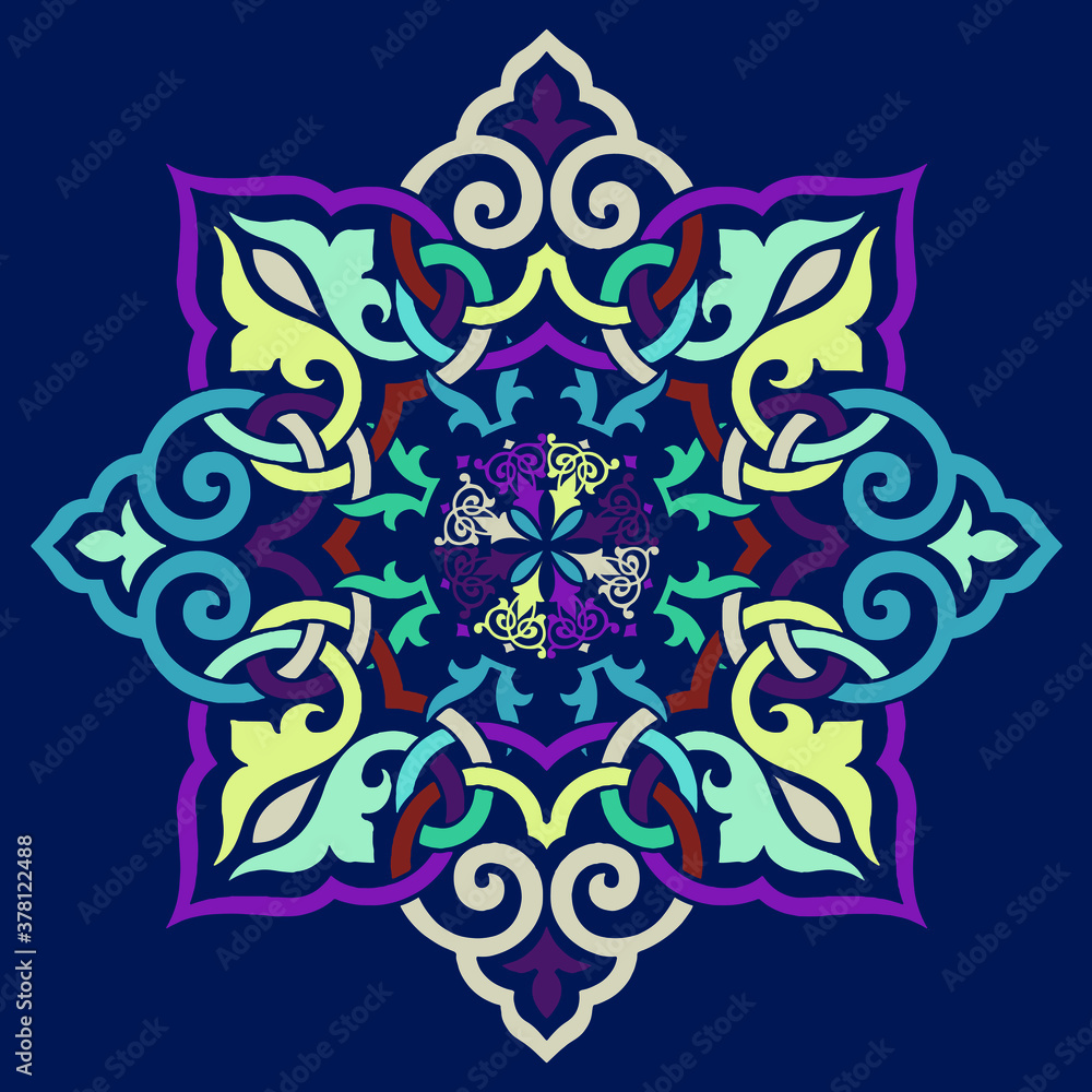 Fototapeta premium Morocco medallion Pattern. Arabic Islamic Traditional Background. Mosque decoration element.