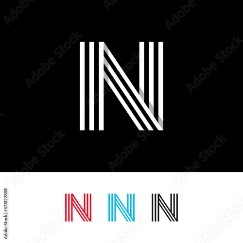 N letter Logo, N minimalist logo, N Line Logo Design Template Inspiration, Vector, Illustration.