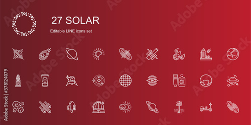solar icons set