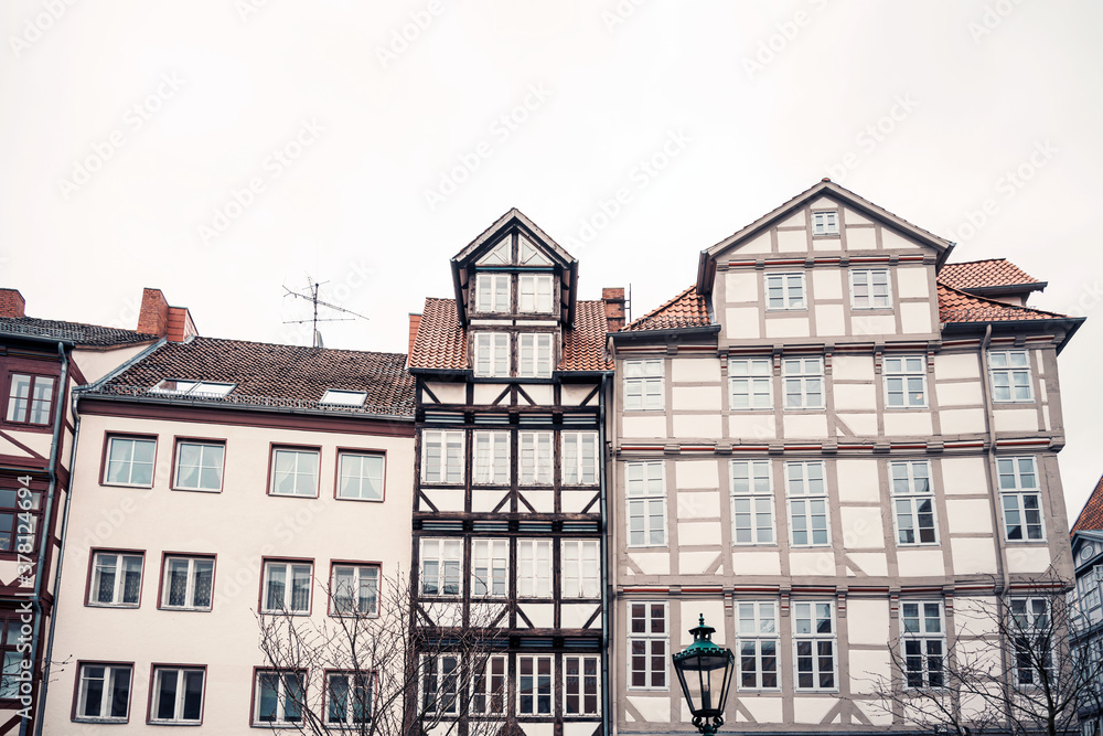 Wooden Market in Hannover, Germany.