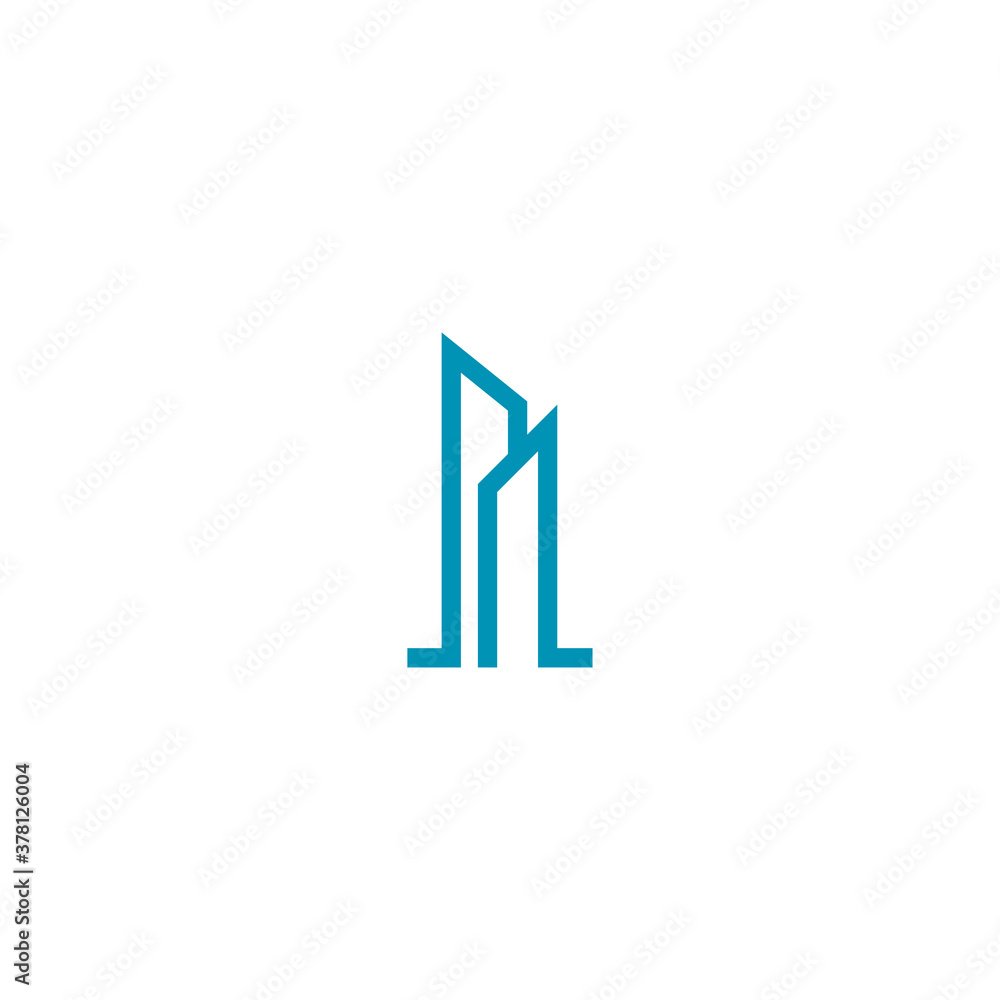 Buildings logo icon template design Vector illustration
