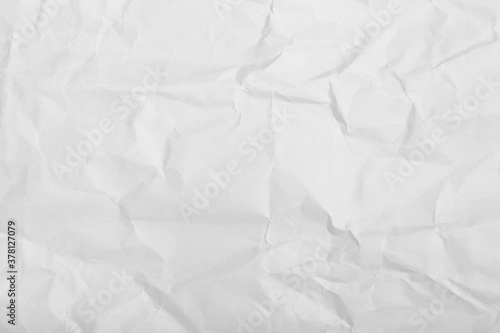 Crumpled white paper background, texture