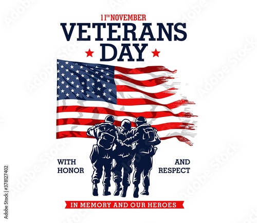 Veterans Day Grahic Illustration