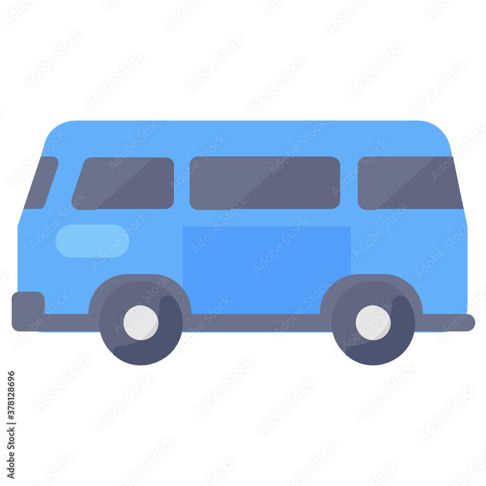 
A vector of van in modern style, editable icon 
