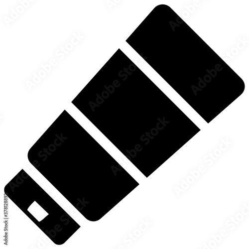 
Bottle flat cream, sunblock vector style 
