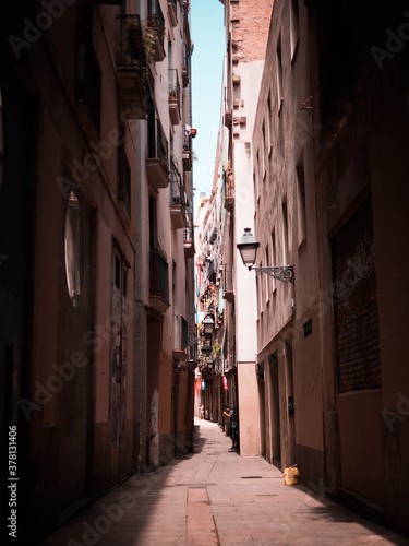 Canvas Print Barcelona - Spanien , Innenstadt Altstadt , Gasse