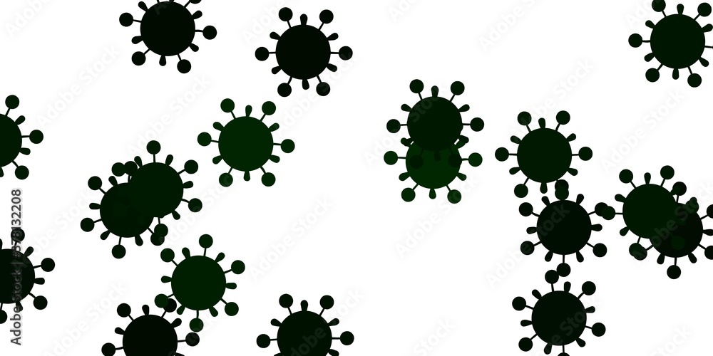 Light green vector texture with disease symbols. Light green vector texture with disease symbols.