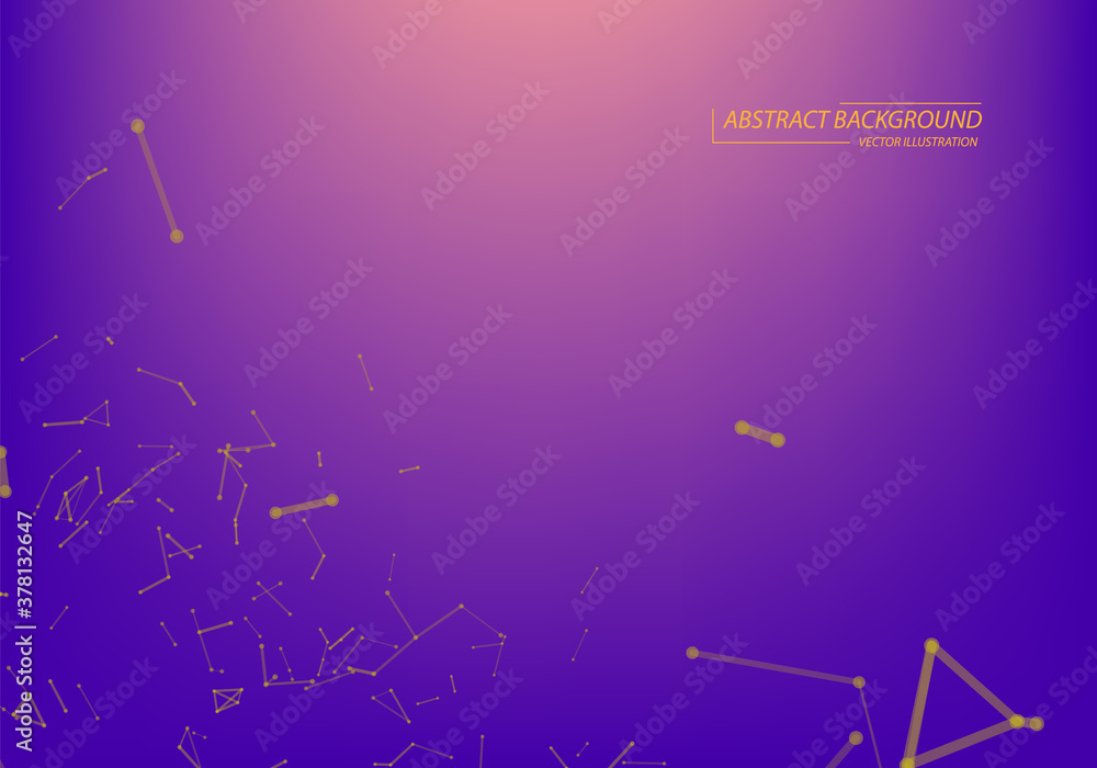 Abstract network connection background .Neon Light background.
