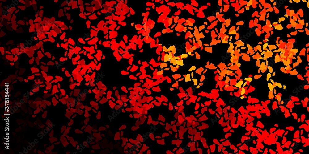 Dark orange vector backdrop with chaotic shapes. Dark orange vector backdrop with chaotic shapes.