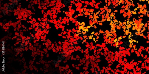 Dark orange vector backdrop with chaotic shapes.