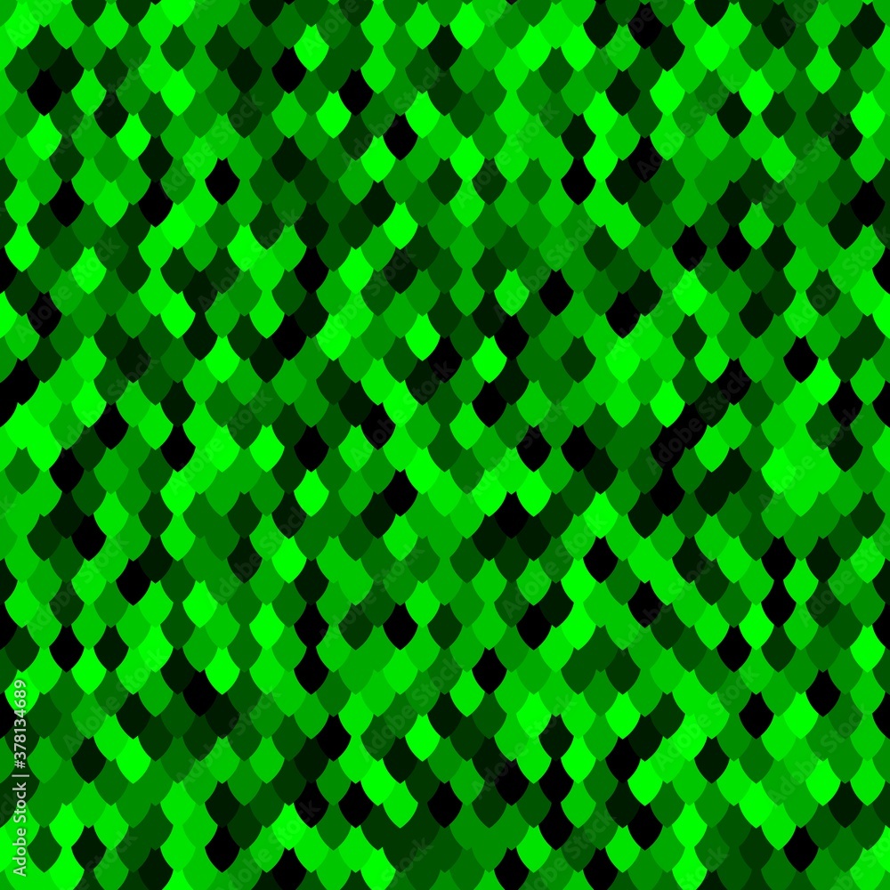 Abstract scale pattern. Color squama texture. Bright emerald seamless pattern Abstract scale pattern. Color squama texture. Bright emerald seamless pattern
