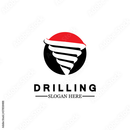  Drill logo icon design template ,Logo for mining / business / bore / drilling business / oil drilling. Other companies. Vector illustration.