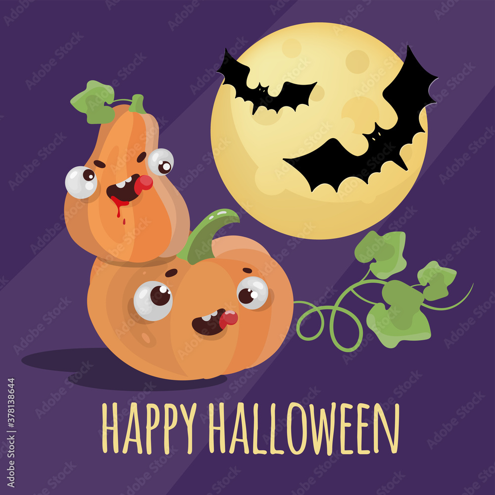 HALLOWEEN ACTION Holiday Cartoon Vector Illustration Set HALLOWEEN ACTION Holiday Cartoon Vector Illustration Set