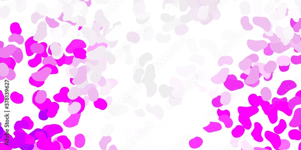 Light pink vector pattern with abstract shapes.