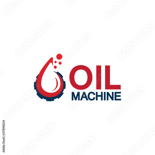 Oil industry vector design template,Oil Industry logo designs concept vector, Oil Gear Machine logo template symbol