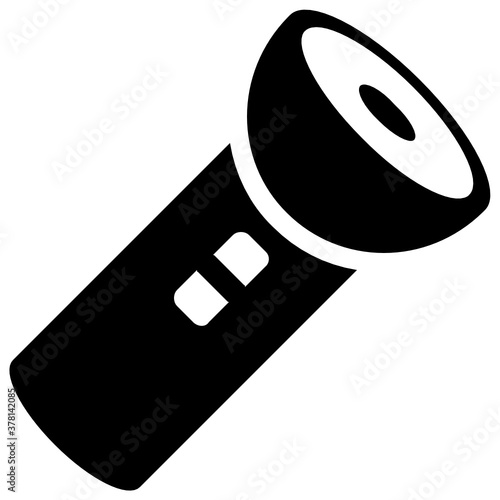 
A portable torch light icon in vector 
