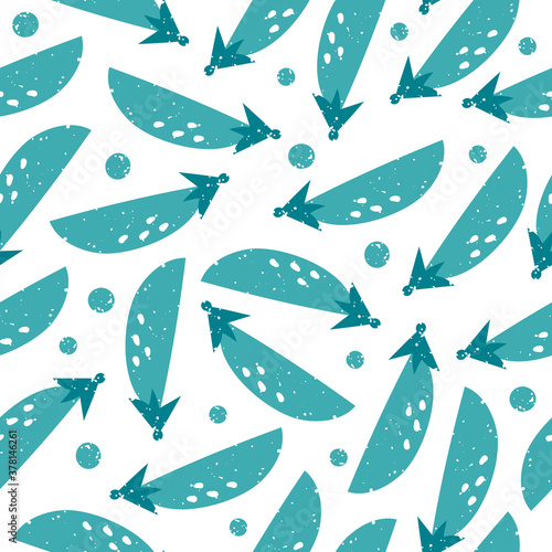 Vector seamless pattern with bright colorful healthy peas