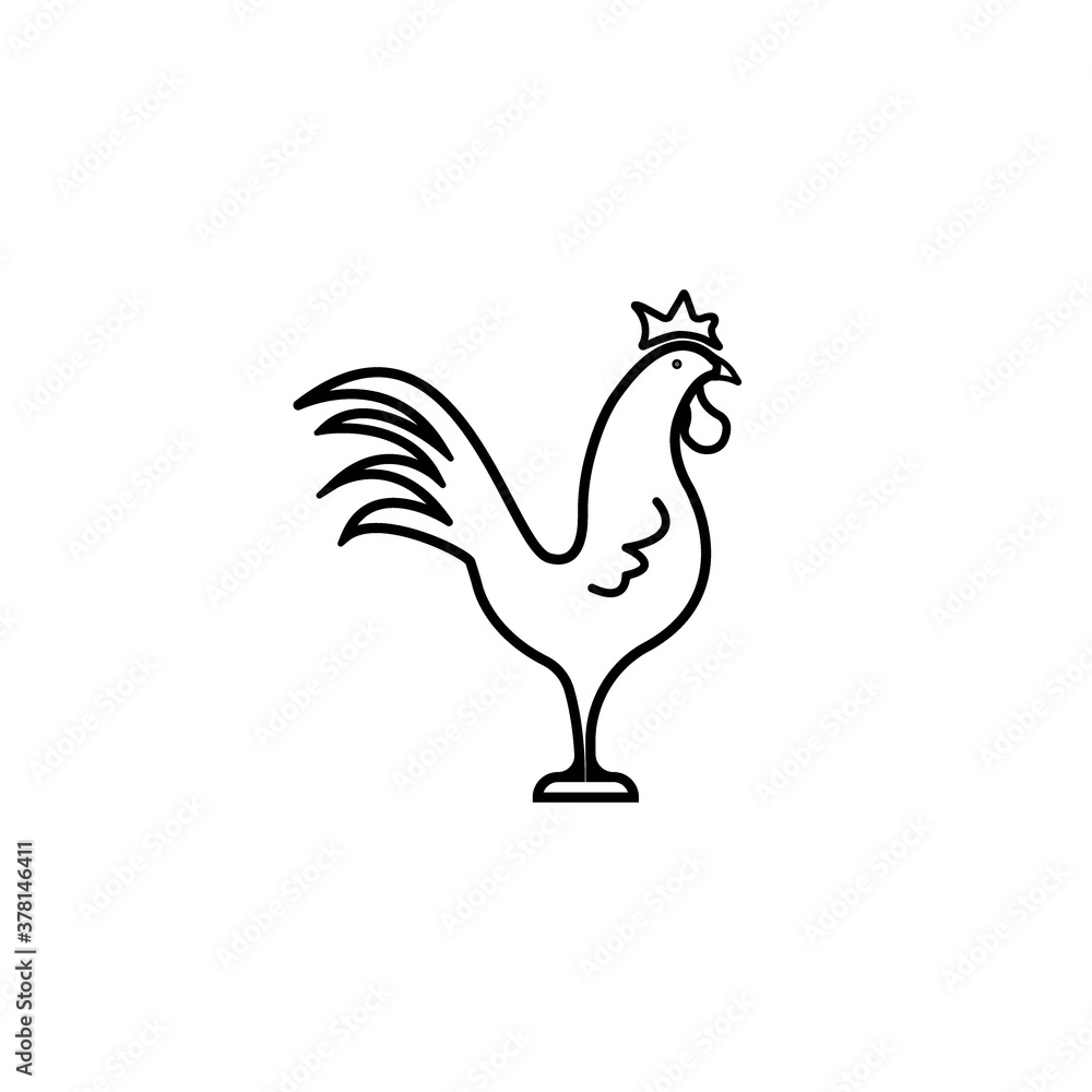 Obraz premium Rooster Logo
