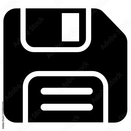 
Floppy disc icon in flat vector style 
