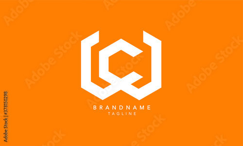 Alphabet letters Initials Monogram logo WC, CW, W and C