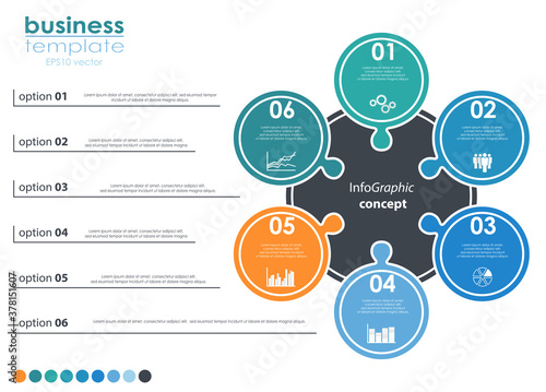 business info graphic template