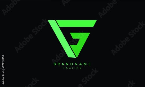 Alphabet letters Initials Monogram logo IG, GI, I and G