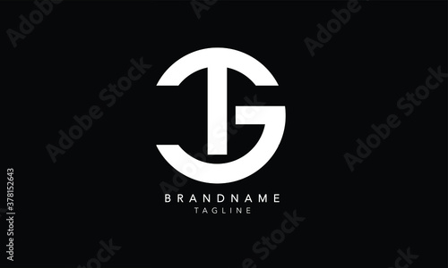 Alphabet letters Initials Monogram logo TG, GT, T and G photo