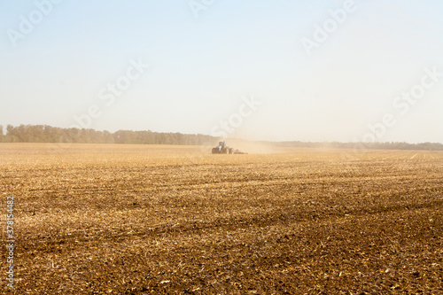 tractor in field