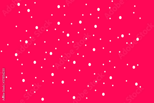 Many white dots on pink background