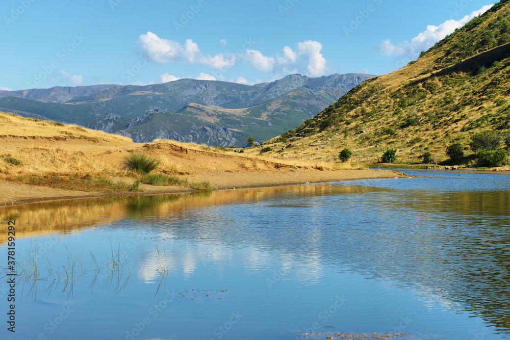 Views of lake of Babia in Castile and Leon, Spain