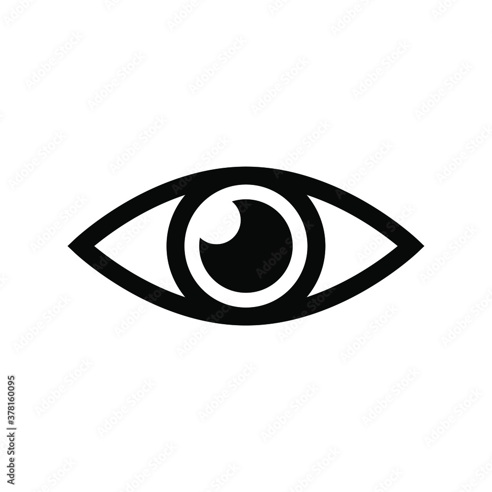 eyes icon on a white background, vector illustration eyes icon on a white background, vector illustration