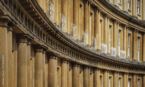Curved terrace of Georgian Town houses in The Circus