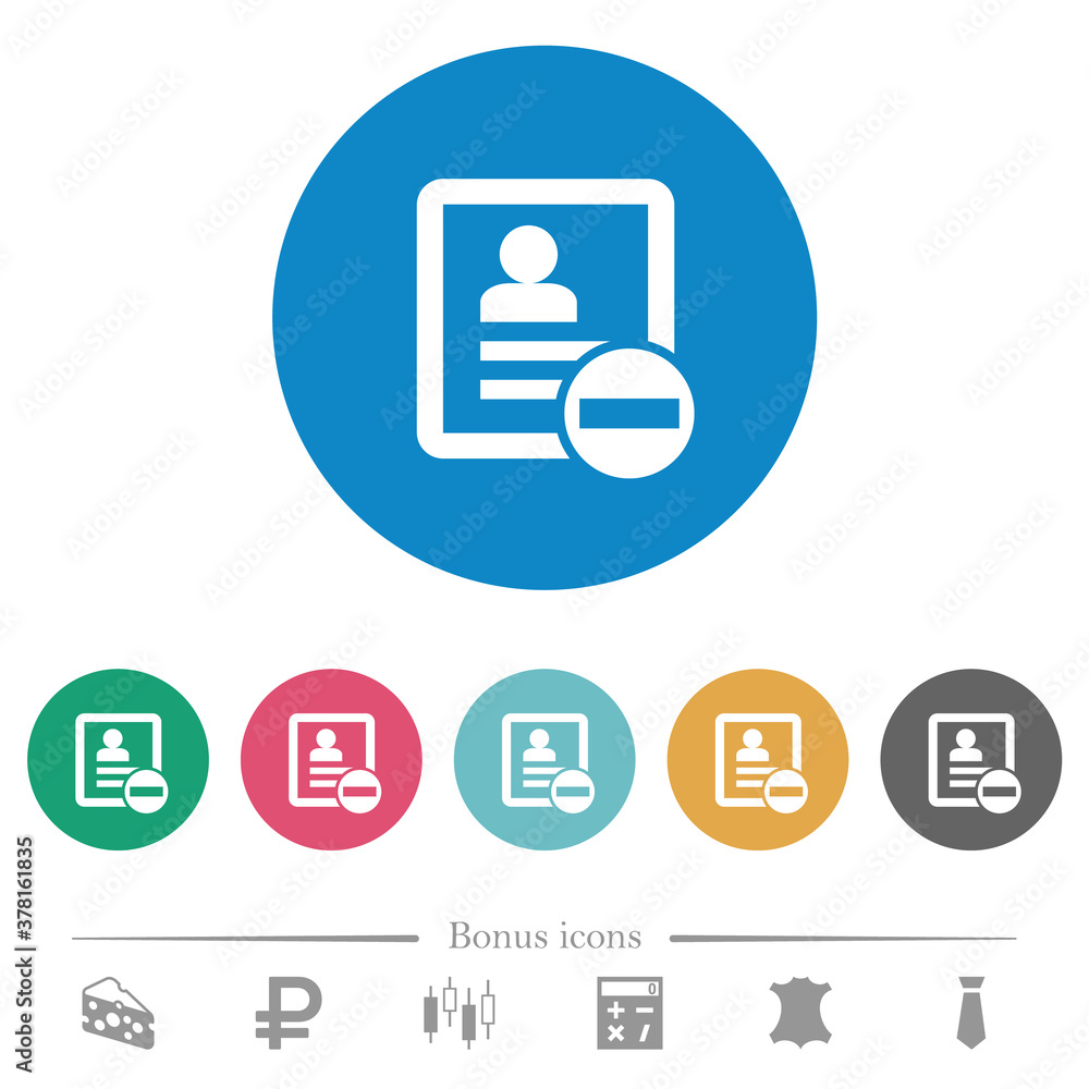 Remove contact flat round icons Remove contact flat round icons