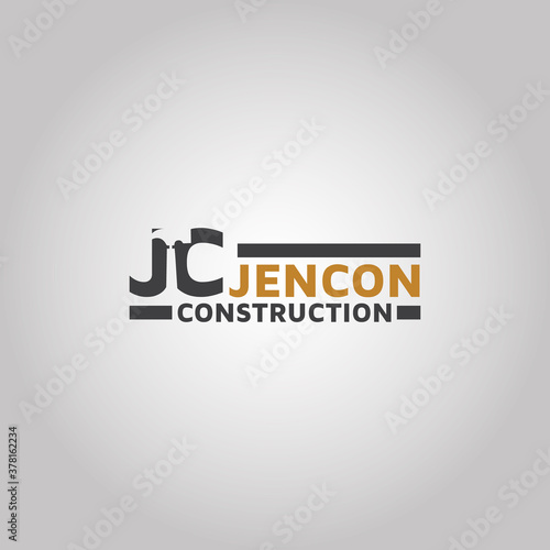 Letter JC & Construction logo design idea | stock.adobe