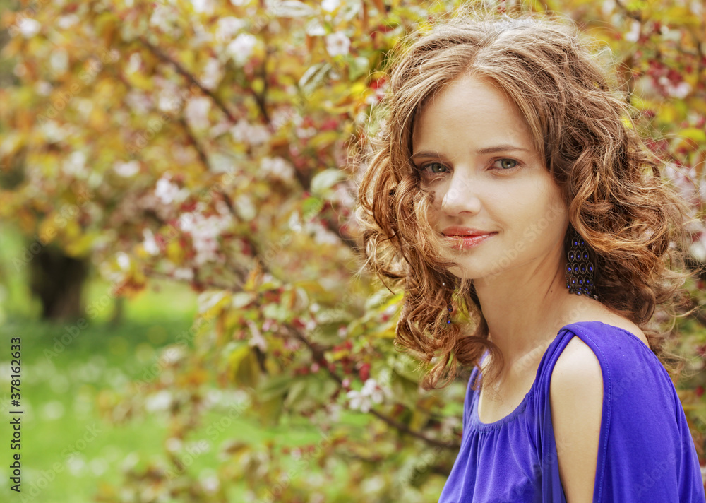 Woman outdoor, spring Woman outdoor, spring