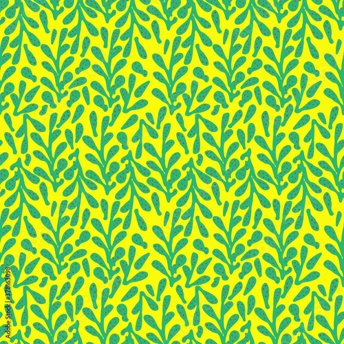 Branch with leaves vector seamless pattern. perfect for textile, cover, wallpaper and etc.