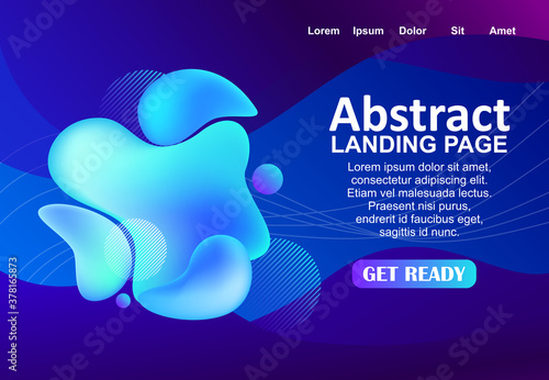 social network concept background design with abstract liquid style