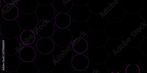 Dark Purple, Pink vector background with spots. Glitter abstract illustration with colorful drops. New template for a brand book.