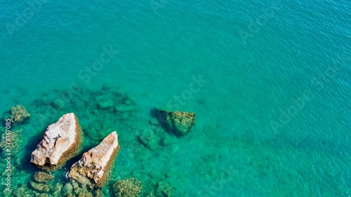 Vista de la Costa del Garraf en Barcelona en pleno Verano